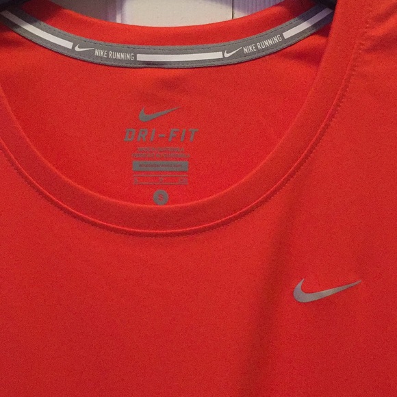 Nike Long Sleeve Red-Orange Athletic Shirt - Picture 4 of 6